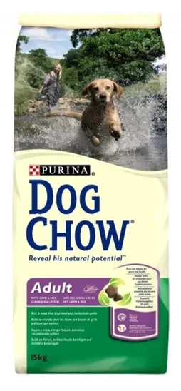Croquette chien DOG CHOW adult agneau 14kg