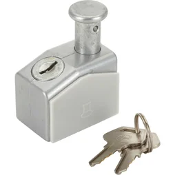 Verrou de sécurité pour baie coulissante AFBAT, gris