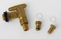 Robinet de cuve en laiton, embout cannelé 3/4” - embout cannelé 1/2”, GARANTIA