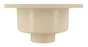 Siphon de cour en polypropylène GIRPI sable l.20 x H.10 cm
