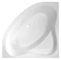 Baignoire d'angle L.135x l.135 cm, blanc Nerea