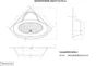 Baignoire d'angle L.135x l.135 cm, blanc Nerea