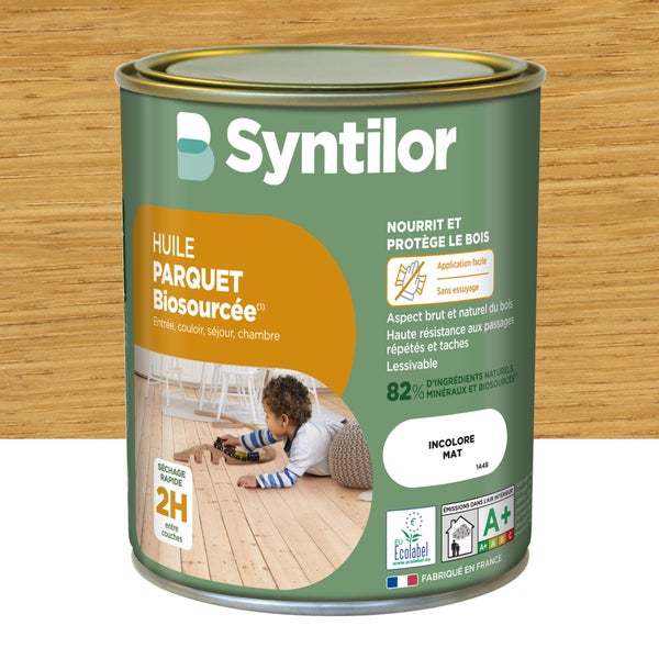 Huile parquet Nature protect SYNTILOR incolore mat 1 l
