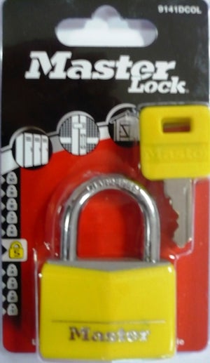 Cadenas à clé en aluminium, MASTERLOCK, l.40 mm