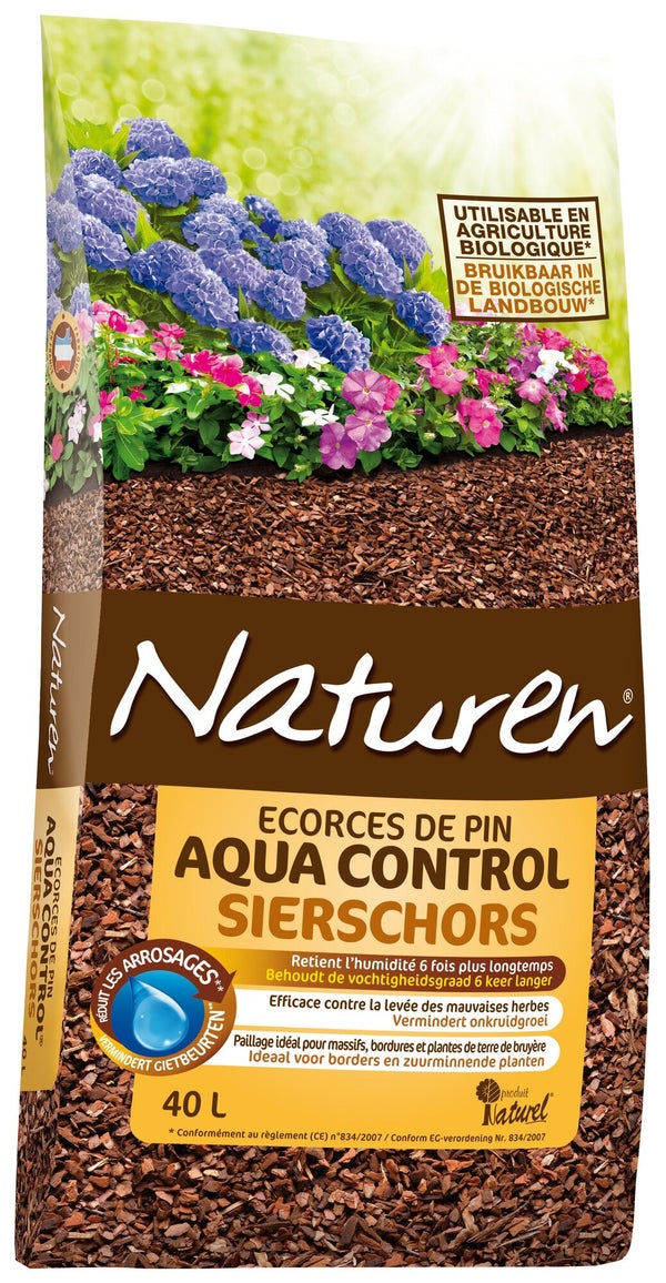 Ecorce compostee aquacontrol naturen 40 l