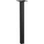 Pied table basse carré HETTICH fixe, H.30 cm acier époxy noir