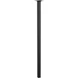 Pied table basse carré HETTICH fixe, H.70 cm acier époxy noir