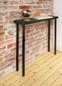 Pied de table basse carré fixe acier mat gris, 70 cm