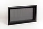Grille de convection acier noir laqué époxy EQUATION, l.34.5 cm x H.19.5 cm