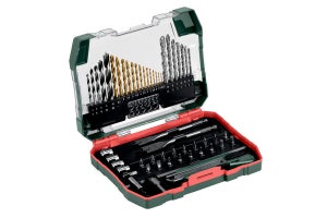 Coffret de 55 pieces mixte Fôrets et embouts multimateriau METABO