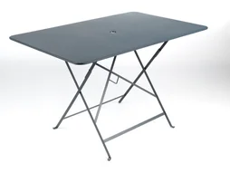 Table de jardin FERMOB Bistro rectangulaire gris / argent 6 personnes