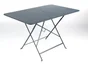 Table de jardin FERMOB Bistro rectangulaire gris / argent 6 personnes