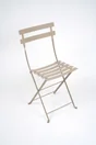 Chaise de jardin FERMOB Bistro en acier beige