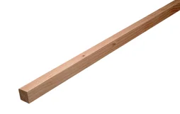 Baguette d'angle rentrant douglas 34 x 34 aspect rosé 2.5 m