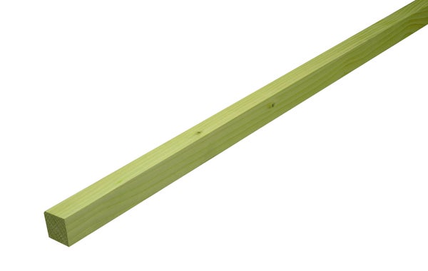 Baguette d'angle rentrant épicéa 30 x 30 vert 2.5 m