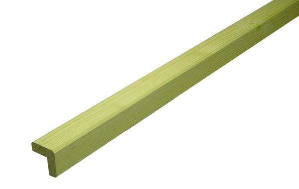 Baguette d'angle sortant épicéa 47 x 47 vert 2.5 m