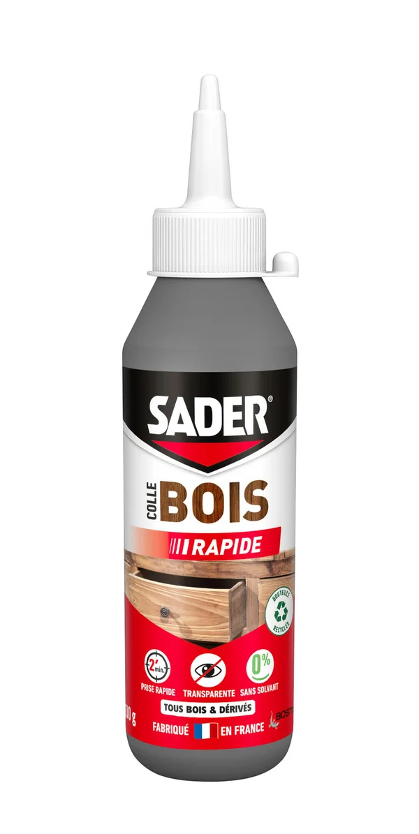Colle d'assemblage vinyl bois interieur sech.rapid sader transp b100g