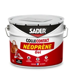 Colle d'assemblage contact neoprene gel sader beige boite metal 2l5