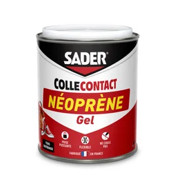 Colle d'assemblage contact neoprene gel sader beige boite metal 750ml