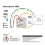 Interrupteur vmc à assembler Odace, SCHNEIDER ELECTRIC, aluminium