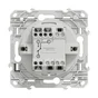 Interrupteur va-et-vient lumineux Odace, SCHNEIDER ELECTRIC, aluminium