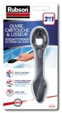 Ouvre cartouche lisseur mastic joint silicone polyethylène noir RUBSON