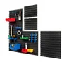 Porte 39 mèches pour panneau mural jaune, l.16.5 x H.3.2 x P.6 cm