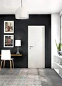 Bloc-porte, sapin huisserie 88mm, H.204 x l.73 cm, poussant droit