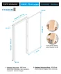 Bloc-porte, sapin huisserie 88mm, H.204 x l.73 cm, poussant droit