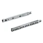 2 coulisses à sortie partielle pour tiroir 17 mm, HETTICH, 10 kg, L. 18.5/26 mm