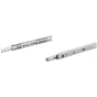 2 coulisses à sortie partielle pour tiroir 17 mm, HETTICH, 10 kg, L. 18.5/26 mm