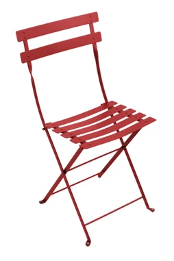 Chaise de jardin FERMOB Bistro en acier rouge