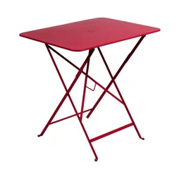 Table de jardin FERMOB Bistro rectangulaire rouge 2 personnes
