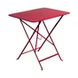 Table de jardin FERMOB Bistro rectangulaire rouge 2 personnes