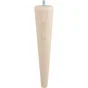 Pied de lit / sommier fuseau hêtre brut H.25 x Diam 6 cm CIME