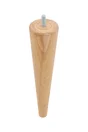 Pied de lit / sommier fuseau hêtre brut H.25 x Diam 6 cm CIME