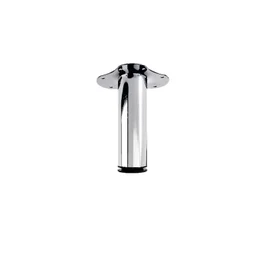 Pied table basse cylindrique HETTICH réglable, Ht.De 20 à 23 cm acier chromé gri