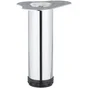 Pied table basse cylindrique HETTICH réglable, Ht.De 20 à 23 cm acier chromé gri