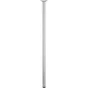 Pied de table cylindrique fixe acier chromé gris, 80 cm
