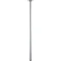 Pied de table cylindrique fixe acier chromé gris, 80 cm