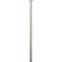 Pied table basse cylindrique HETTICH fixe, H.70 cm acier brossé gris