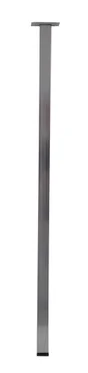 Pied table carré HETTICH fixe, H.80 cm acier chromé gris