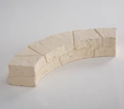 Bordure courbe Cévennes pierre reconstituée naturel, H.11 x L.60 cm