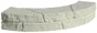 Bordure courbe Cévennes pierre reconstituée naturel, H.11 x L.60 cm