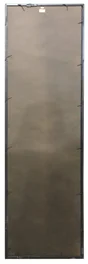 Miroir rectangulaire, industriel avec rivets effet rouille, l.40 x H.140 cm