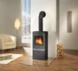 Poêle à bûche JUSTUS Reno r noir, 6 kW