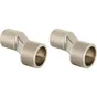 Lot de 2 raccords excentrés, mâle / mâle 15 x 21/20 x 27 mm