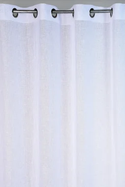 Voilage tamisant Kaolin blanc l.150 x H.240 cm
