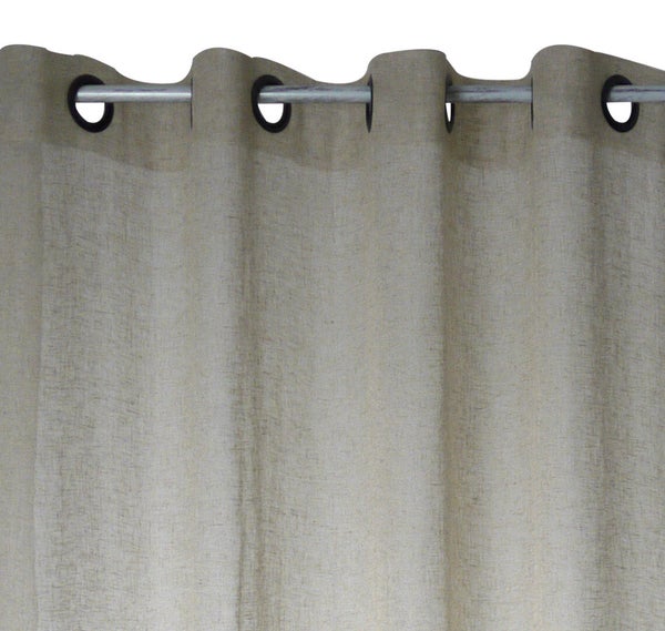 Voilage tamisant, Kaolin, beige H.240 x l.150 cm