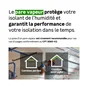 Rouleau de laine de verre URSA Serenity comble amenage 35 nu ep 100mm, Ep.100mm, 6x1.2m